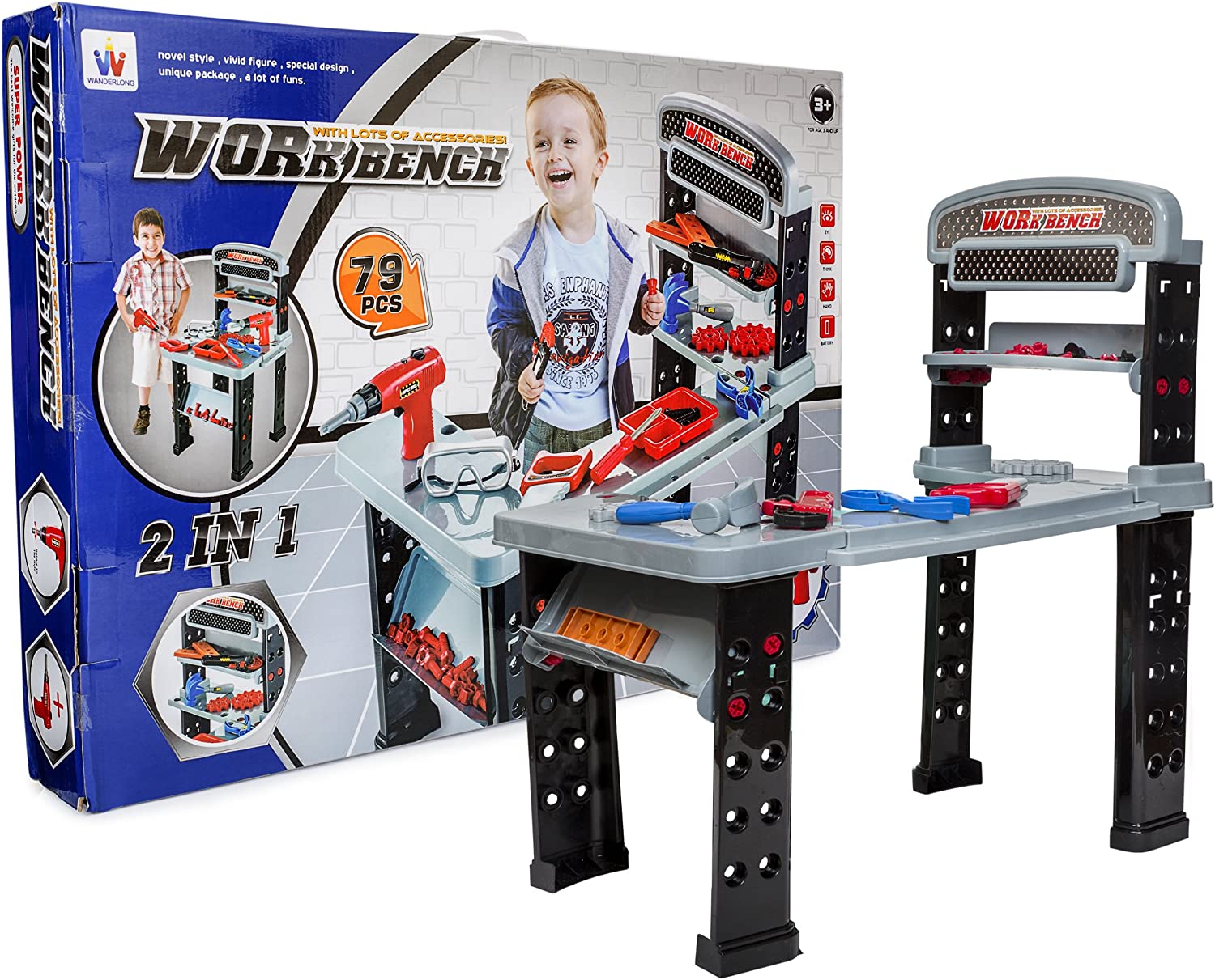 Big Daddy 2 in 1 Work Bench – Kids Wonder Toys
