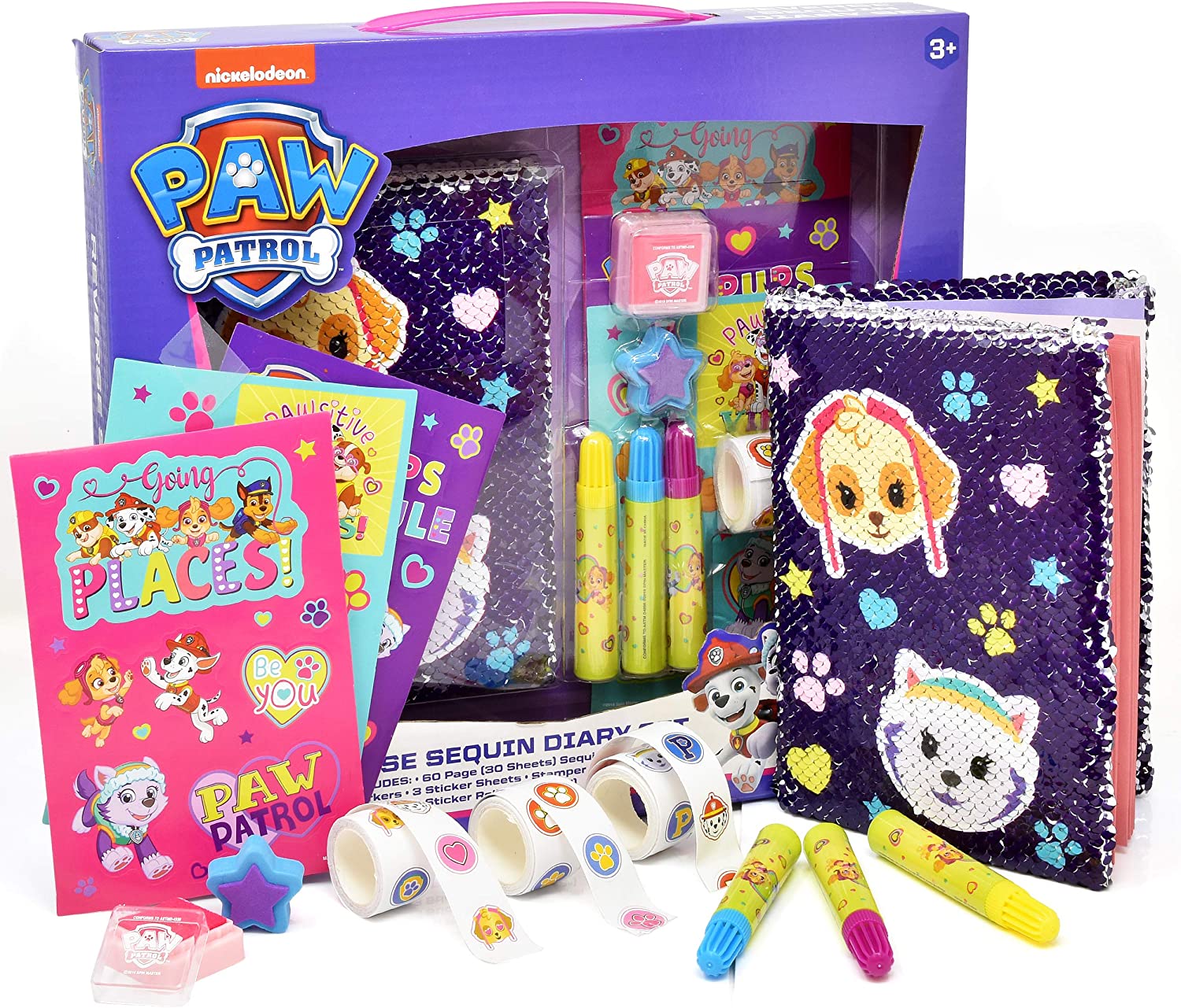 PAW Patrol Coloring Stamper and Activity Set, Mess Free Craft Kit for