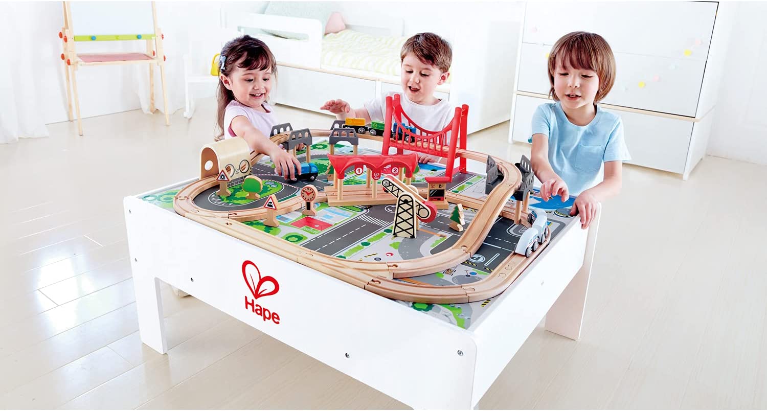 HAPE Reversible Train Storage Table – Kids Wonder Toys