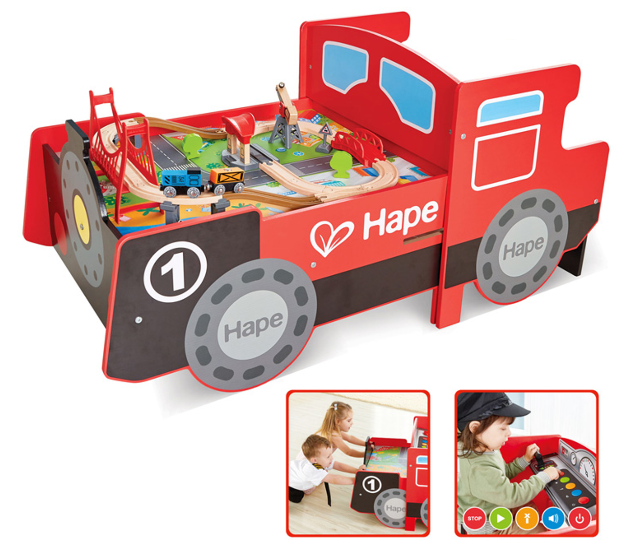 HAPE Ride-On Engine Table – Kids Wonder Toys